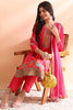 Pink Silk Blend Ethnic Motifs Straight Trouser Suit Set PKSKD2584