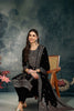 Black Velvet Ethnic Motifs Printed Straight Suit Set PKSKD2768