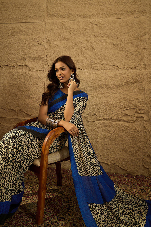 Red Chiffon Printed Saree With Blouse Piece ROLEX3077