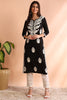 Black Rayon Solid Embroidered Straight Kurta VCK9773BLK