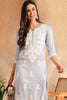 Blue Chikankari Embroidered Rayon Straight Kurta VCK9776BLU