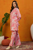 Pink Rayon Blend Paisley Printed Straight Co-ords Sets VCORD1032