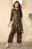 Black Rayon Blend Floral Printed Tunic With Palazzo Co-ord Sets VCORD1052