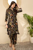 Black Rayon Blend Floral Printed Tunic With Palazzo Co-ord Sets VCORD1052
