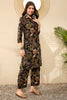 Black Rayon Blend Floral Printed Tunic With Palazzo Co-ord Sets VCORD1052
