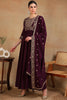 Maroon Poly Georgette Embroidered Anarkali Kurta Set VKSET1513