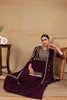 Maroon Poly Georgette Embroidered Anarkali Kurta Set VKSET1513