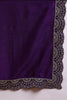 Violet Silk Blend Solid Embroidered Anarkali Gown With Dupatta VKSET1522