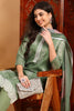 Sea Green Silk Blend Straight Suit Set VKSKD1835