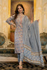 Grey Rayon Blend Ethnic Motifs Printed Straight Suit Set VKSKD2101