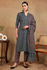 Teal Rayon Blend Ethnic Motifs Printed Straight Suit Set VKSKD2127A