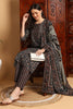 Black Pure Cotton Floral Printed Suit Set VKSKD2145