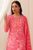 Pink Rayon Blend Floral Printed Straight Suit Set VKSKD2157