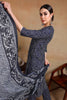 Navy Blue Rayon Blend Bandhani Printed Straight Suit Set VKSKD2184