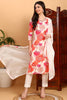 White Rayon Blend Floral Printed Straight Suit Set VKSKD2205