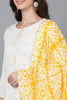 Yellow Rayon Blend Solid Embroidered Straight Suit Set VKSKD2215YLW