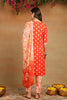 Orange Rayon Blend Bandhani Embroidered Straight Trouser Bottom Suit Set VKSKD2230