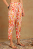 Orange Rayon Blend Bandhani Embroidered Straight Trouser Bottom Suit Set VKSKD2230