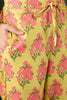 Yellow Rayon Blend Floral Printed Straight Trouser Bottom Suit Set VKSKD2238