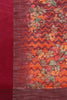 Maroon Cotton Blend Printed Saree With Blouse Piece VSAR1627