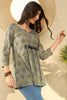 Green Cotton Blend Ethnic Motifs Printed Peplum Tunic VT1283