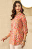Pink Viscose Rayon Floral Printed Regular Top VT1310