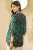Blue Cotton Blend Ethnic Motifs Printed Regular Top VT1311