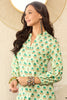 Green Viscose Rayon Floral Printed Regular Top VT1323