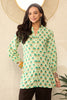 Green Viscose Rayon Floral Printed Regular Top VT1323