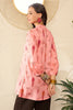 Pink Cotton Blend Floral Printed Regular Top VT1328