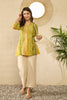 Green Rayon Blend Floral Printed Regular Top VT1348