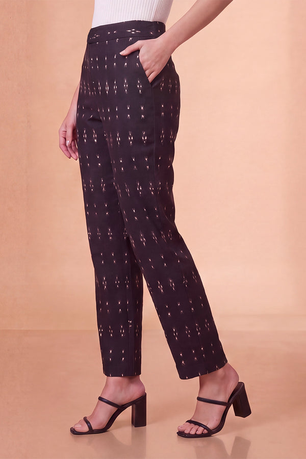 Black Geometric Printed Trouser WBOT1002