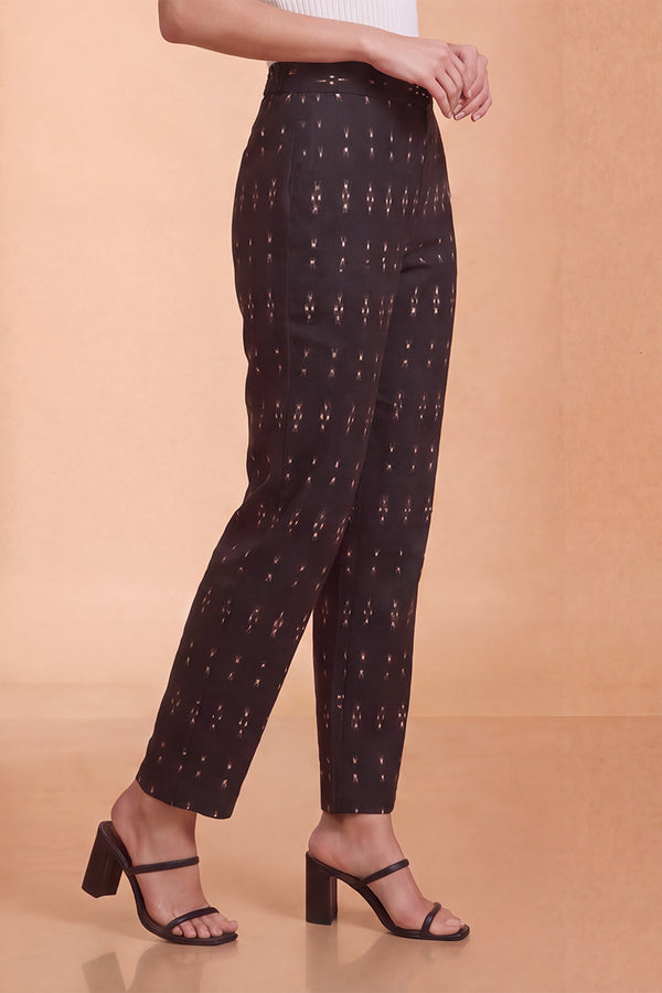 Black Geometric Printed Trouser WBOT1002