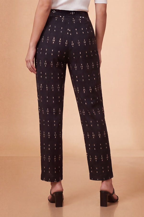 Black Geometric Printed Trouser WBOT1002