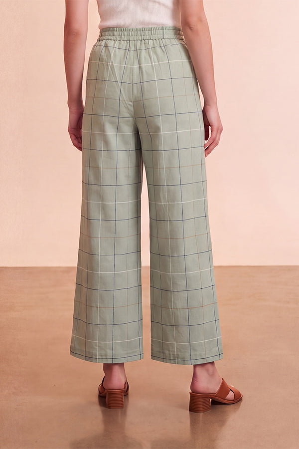 Green Geometric Printed Trouser WBOT1005