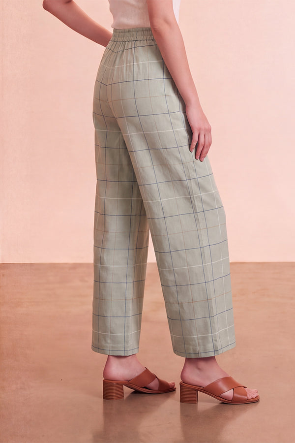 Green Geometric Printed Trouser WBOT1005