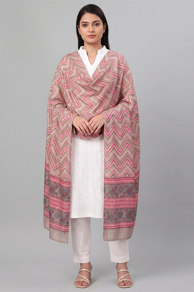 Multicolor Chevron Printed Dupatta WDPT1001