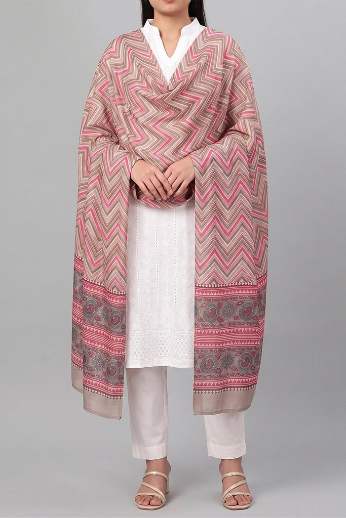 Multicolor Chevron Printed Dupatta WDPT1001