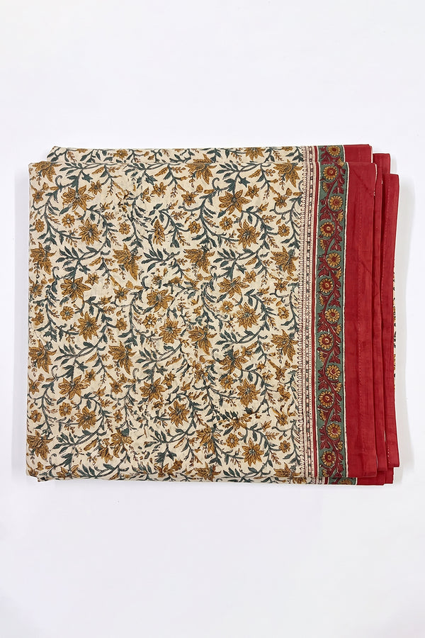 Beige Floral Printed Dupatta WDPT1006
