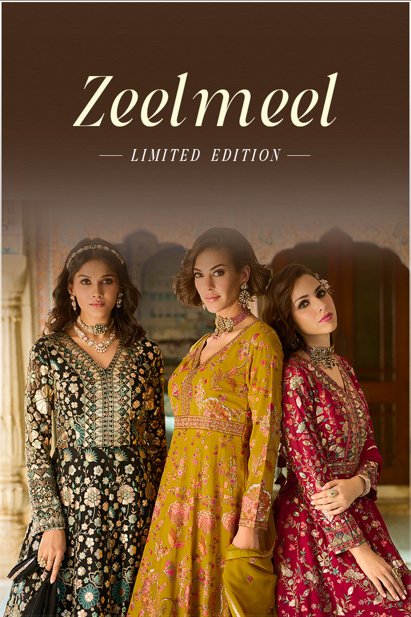 Zeelmeel Readymade Georgette Anarkali Gown with Dupatta