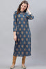   Printed Simple Navy Blue Kurti