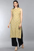  Women Beige Geometric Printed Kurta