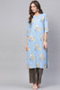   Function Wear Cotton Fabric Printed Fancy Kurti