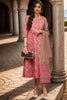 Pink Pure Cotton Printed Flared Suit Set VKSKD1973