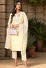 Yellow Silk Blend Solid Embroidered Straight Suit Set PKSKD2011