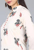  Women Off White Floral Printed Kurta with Trousers