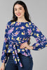  Women Navy Blue Printed Floral Tops