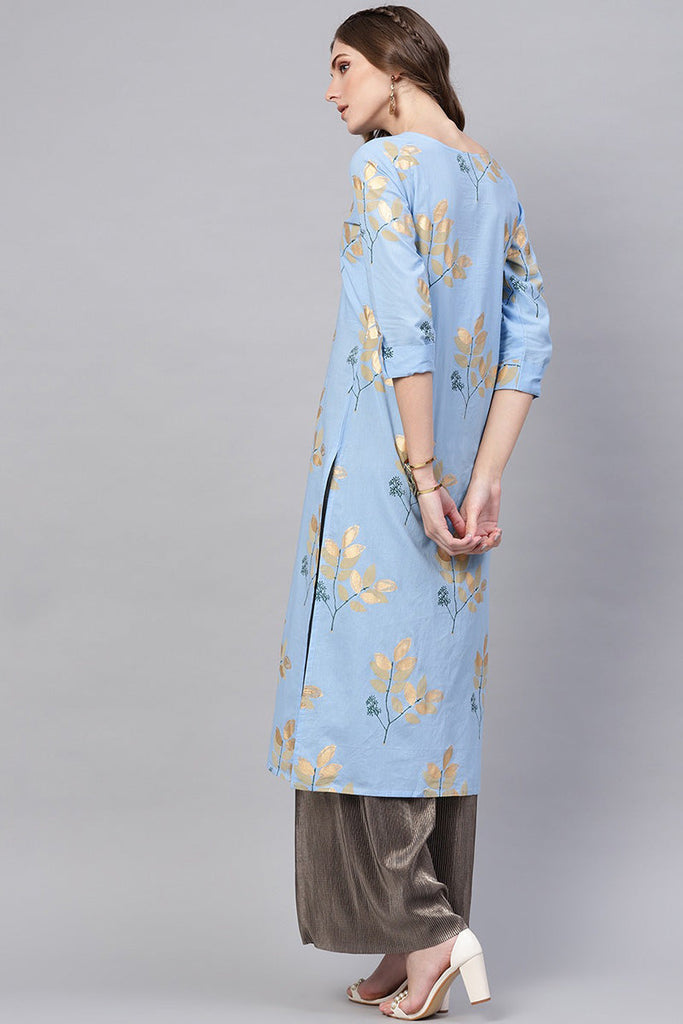   Function Wear Cotton Fabric Printed Fancy Kurti