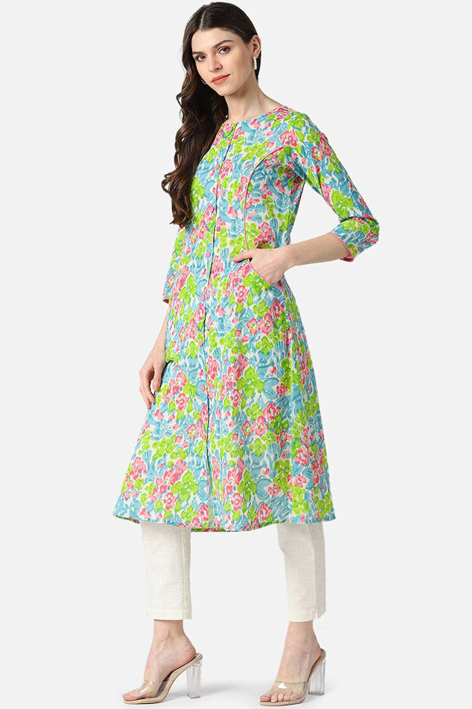 A-Line Shape Printed Kurta