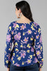  Women Navy Blue Printed Floral Tops